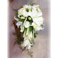 bouquet de mariee chute blanc