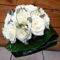 bouquet  roses blanche