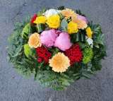 bouquet rond multicolore